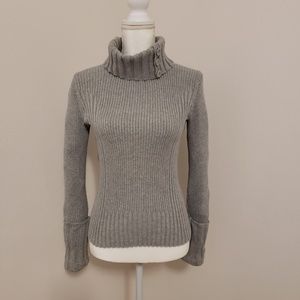Grey DKNY Turtleneck Sweater Size S